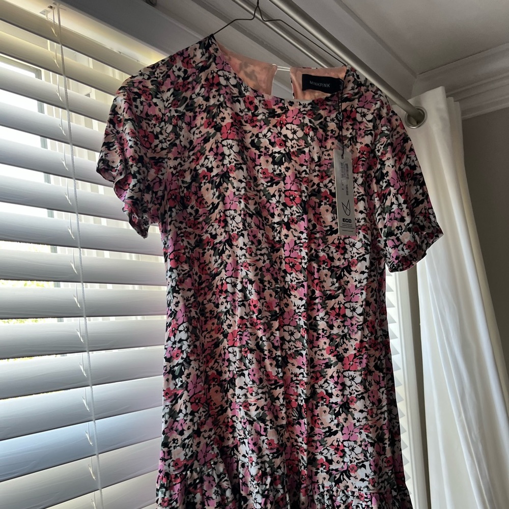 Mink Pink Floral Shift Dress- NWT